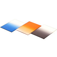 

Cavision 3x4" Set of Three Resin Filters, Graduated Neutral Density, Graduated Blue, Graduated Orange