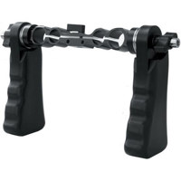 

Cavision Dual Handgrips & Connector which accepts both 15mm / 60mm rods and 19mm / 104mm Rods