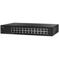 

Cisco SF112-24 24-Port 10/100 Rack-Mountable 1U Unmanaged Switch with Gigabit Uplinks