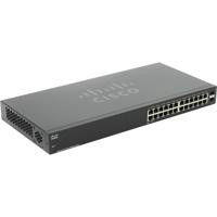 

Cisco SG110-24 24 Port 1U Rack Mountable Unmanaged Gigabit Switch with 2x 1U Mini GBIC Ports