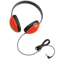 

Califone Listening First 2800 Stereo Headphones, 25 Ohms, 20-20kHz Frequency Response, Right Angle 3.5mm Mini Plug, Red