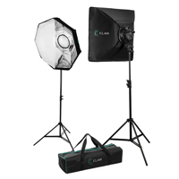 

CLAR Basic 2-Light LED Softbox Kit