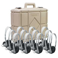 

Califone 3060AV-12 Teacher Approved Multimedia Stereo Headphones Use in Computer Labs, All Computer Formats, 100mW Input, 25 Ohms Impedance, Beige
