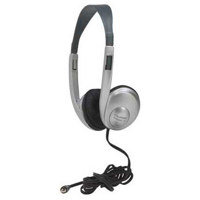 

Califone 3060AVS Teacher Approved Multimedia Stereo Headphone for Computer Labs, All Computer Formats, 100mW Input, 25 Ohms Impedance, Silver
