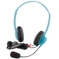 

Califone 3064AVBL Multimedia Stereo Headset, 25 Ohms, 20-20000Hz Frequency Response, 3.5mm Plug, Blueberry