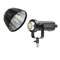 

CLAR Illumi Max 300 High Power 5600K LED Light (132,000 lux @ 0.5m) + Glow EZ Lock Deep Parabolic Quick Softbox (38")