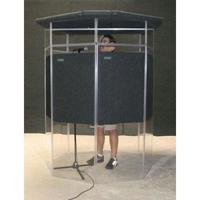 

ClearSonic IsoPac J Vocal and Instrument Isolation Booth Kit, Includes 2x A5-4 4-section CSP, 2x AX 12" Height Extenders, 8x S3 SORBER Baffle, STC512 Center Lid Section, 2x STS5 Side Lid Section, Telescoping Lid Support Bar and Fan, Dark Gray