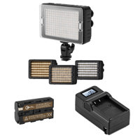 

CLAR 204 Phantom Series Bi-Color On Camera LED Light Bundle with Green Extreme NP-F550 Battery Pack and Smart Charger