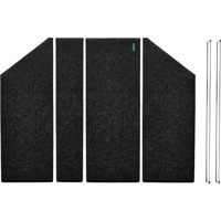 

ClearSonic LidPac 5-4, Includes STC5, STC512 SORBER Center Lid Section, 2x STS5 SORBER Side Lid Section and 2x Standard 2-Section Support Bar, Dark Gray