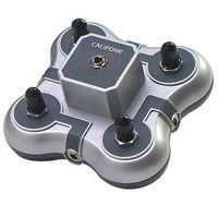 

Califone 4-Position Mini Stereo Jackbox, Silver