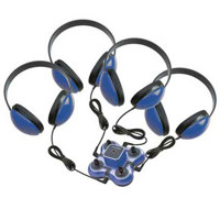 

Califone 1114BL-4 4-Position Wired Listening First Listening Center, Blue