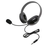 

Califone 2800 Listening First Stereo Headset with To Go Plug and Electret Microphone, Black