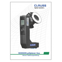

Clauss RODEON piXplorer 500 Panoramic System Operation Manual