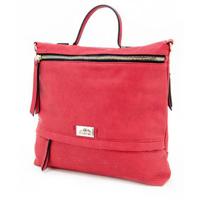 

Cameleon Aphrodite Handbag with Concealed Carry Compartment and Adjustable Holster, Red Vegan Leather