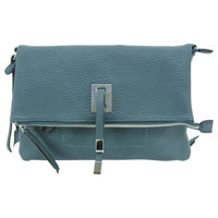 

Cameleon Aya Clutch Handbag with Concealed Carry Compartment and Adjustable Holster, Dark Turquoise Vegan Leather