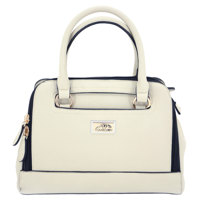 

Cameleon Belladonna Handbag with Concealed Carry Compartment and Adjustable Holster, Creme Vegan Leather