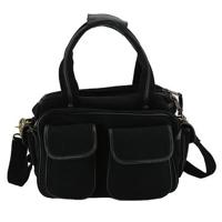 

Cameleon Gettysburg Large Range Bag with Concealed Carry Compartment, Black Vegan Leather