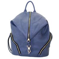 

Cameleon Aurora Backpack with Concealed Carry Compartment and Adjustable Holster, Dark Blue Vegan Leather