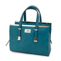 

Cameleon Cora Handbag with Concealed Carry Compartment and Adjustable Holster, Teal Vegan Leather