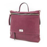 

Cameleon Aphrodite Handbag with Concealed Carry Compartment and Adjustable Holster, Wine Vegan Leather