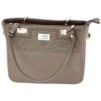

Cameleon Radiant Satchel Handbag with Concealed Carry Compartment and Adjustable Holster, Brown Vegan Leather