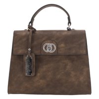 

Cameleon Hemera Handbag with Concealed Carry Compartment and Adjustable Holster, Brown Vegan Leather
