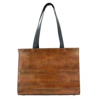 

Cameleon Hephaestus Handbag with Concealed Carry Compartment and Adjustable Holster, Brown Leather