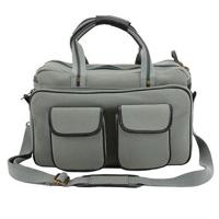 

Cameleon Normandy Extra Large Range Bag with Concealed Carry Compartment and Adjustable Holster, Gray Vegan Leather