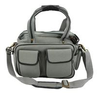 

Cameleon Gettysburg Large Range Bag with Concealed Carry Compartment, Gray Vegan Leather