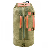 

Cameleon Frontier Canyon Duffle Bag with Concealed Carry Compartment, Olive Vegan Leather