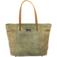 

Cameleon Theia Satchel Handbag with Concealed Carry Compartment and Adjustable Holster, Olive Vegan Leather