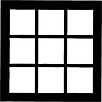 

Chimera Window Pattern for 42x42" Compact Frame, French Door, Requires Holder 5300