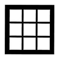 

Chimera Window Pattern for 24x24" Micro Frame, French Door, Requires Holder 5305