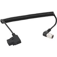 Image of CAMVATE D-Tap To Right Angle 4-Pin Hirose Coiled Cable for Sound Devices 688/644/633/ZOOM F8