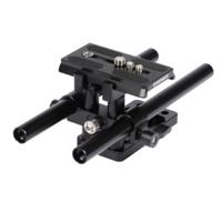 

CAMVATE Manfrotto-Style Baseplate with 15mm LWS Dual Rod Support System, Horizontal Sliding Plate