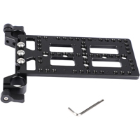 

CAMVATE Battery Backboard Cheese Plate with 19mm Railblock for V Lock Mount Power Splitter