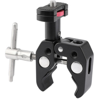 

CAMVATE Super Clamp Crab Pliers Clip with 1/4" & 3/8" Threads + Mini Support Holder with 1/4" Thumbscrew