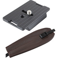 

Camdapter Manfrotto Adapter with Chocolate Brown ProStrap, Fits 3157N Plate, RC2-Type QRs