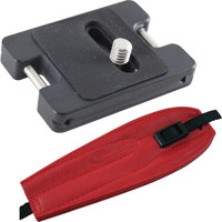 

Camdapter Arca XT Adapter with Red ProStrap, Fits All Swiss QR and RRS Clamps