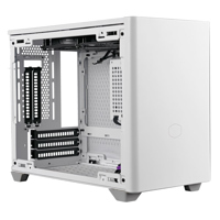 

CoolerMaster MasterBox NR200P Mini-ITX Mini-Tower Case with PCIe Riser Card, White