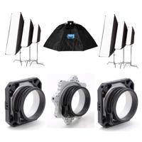 

Chimera OctaPlus 3, Fixed 3 Foot Diameter Lightbank - Bundle With 2x Chimera Speed Ring for Profoto Flashes, Chimera OctaPlus Speed Ring for Profoto Flashes, 2x Chimera Small PRO II STRIP Lightbanks, White