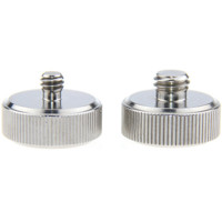 

CAMVATE 1/4"-20 Female to 3/8"-16 Male and 3/8"-16 Female to 1/4"-20 Male Screw Adapter Set for Tripod Monopod Head Camera, Silver