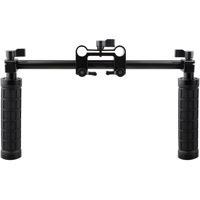 

CAMVATE Handle Grips Front Handbar Clamp Mount with Black Adjustable Knobs for 15mm Rod Support System Shoulder Rig