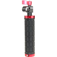 

CAMVATE Rod Clamp Rubber Handle Grip for 15mm Rod Support Shoulder Mount DSLR Rig, Red Collar