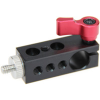 

CAMVATE 15mm Rod Clamp with 1/4"-20 Threads and Screw, Red Lever