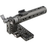

CAMVATE Top Plate with Top Handle Camera Grip for BlackMagic Cinema Camera, Black Knob