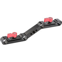 

CAMVATE Z-Shape Offset Railblock Bracket Clamp Mount for 15mm Rod, Red Knob