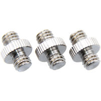 

CAMVATE 3/8"-16 Male to 3/8"16 Male Thread Screw Adapter for DSLR Flash Tripod Light Stand, 3-Pack