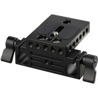 

CAMVATE Camera Baseplate with 15mm Railblock for DSLR Rig 15mm Rod Rail Support System