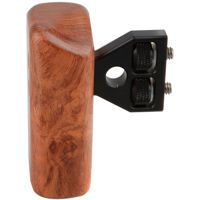 

CAMVATE Left Hand Wooden Handle Grip with Thumbscrew Connector for DV Video Cage Rig